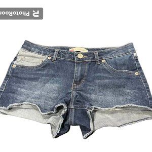 Levi Strauss & Co Girls Denim Shorty Shorts with Waist Elastic Adjustmen…